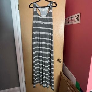 Gray Maxi Dress